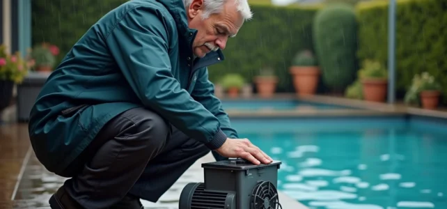 Faut-il éteindre la pompe piscine quand il pleut ? Nos conseils d&rsquo;experts